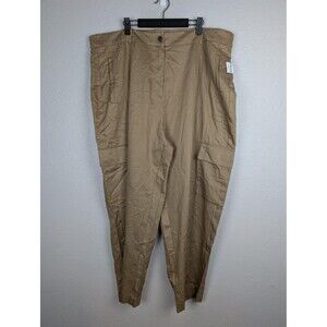 Old Navy Pants Womens 2X Khaki Beige Extra High Rise Taylor Straight Trouser